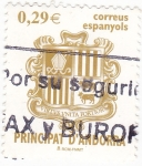 Stamps Andorra -  ESCUDO DE ANDORRA