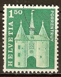 Stamps Sweden -  Puerta de enlace en Porrentruy.