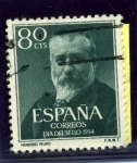 Stamps Spain -  Marcelino Menendez Pelayo