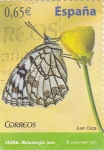 Stamps Spain -  FAUNA-MARIPOSA  (7)