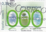 Stamps Spain -  NO CONTAMINAR- LOS CEROS VERDES  (7)