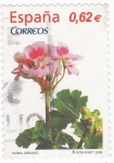 Stamps Spain -  FLORA- Geranio    (7)