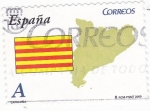 Stamps Spain -  CATALUNYA- Mapa y Bandera (7)