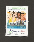 Sellos de Europa - Francia -  Juegos Olímpicos de la Juventud en Singapur