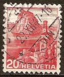 Stamps Switzerland -  Iglesia Castagnola y el lago Lugano.