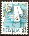 Stamps Switzerland -  Instalación de procesamiento de Carta.