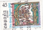 Stamps Spain -  AÑO SANTO JACOBEO -Santiago Apostol Caballero  (7)