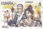 Stamps Spain -  ZARZUELA-LA PARRANDA (7)