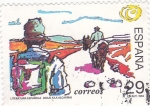 Stamps Spain -  LITERATURA ESPAÑOLA- Viaje a la Alcarria  (7)