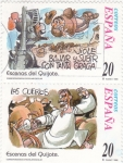 Stamps Spain -  ESCENAS DEL QUIJOTE  (7)