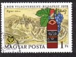 Stamps : Europe : Hungary :  I Concurso Mundial del Vino de Budapest en 1972