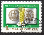 Stamps Hungary -  175 Años de keszthely Geogjikon
