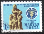 Stamps Hungary -  VII de la Conferencia Regional Europea de la FAO en Budapest 1970