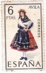 Stamps Spain -  AVILA -Trajes típicos españoles (7)
