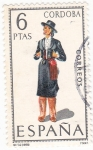 Stamps Spain -  CORDOBA -Trajes típicos españoles (7)