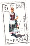 Stamps Spain -  SANTA CRUZ DE TENERIFE -Trajes típicos españoles (7)