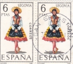Stamps Spain -  SEGOVIA -Trajes típicos españoles (7)