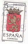 Stamps Spain -  ZARAGOZA - Escudos de las capitales españolas (7)