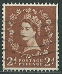 Stamps United Kingdom -  Reina Elizabeth tipo Tudor 2