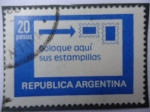 Sellos de America - Argentina -  Coloque aquí sus Estampillas-República de Argentina