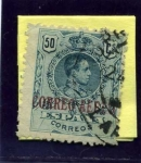 Stamps Spain -  Alfonso XIII. Tipo Medallón