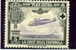 Stamps Spain -  Pro Cruz Roja Española.  Avion Plus Ultra