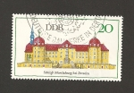 Stamps Germany -  Castillo Moritzburg en Dreden