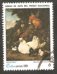 Stamps Cuba -  Obras de arte del Museo Nacional, Aves de corral