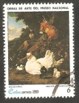 Sellos del Mundo : America : Cuba : Obras de arte del Museo Nacional, Aves de corral