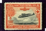 Stamps Spain -  Pro Cruz Roja Española. Avion Plus Ultra