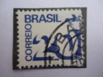 Sellos de America - Brasil -  Correo Brasil-Cifra, 0,20 Cts.