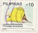 Stamps Philippines -  Pez mariposa de pico con nariz alargada