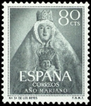 Stamps Spain -  ESPAÑA SEGUNDO CENTENARIO Nº 1138 ** 80C VERDE OSCURO AÑO MARIANO 