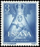 Stamps Spain -  ESPAÑA SEGUNDO CENTENARIO Nº 1141 ** 3P AZUL AÑO MARIANO 