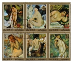 Stamps United Arab Emirates -  Oleos de Renoir