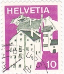 Stamps Switzerland -  Casas de pueblo