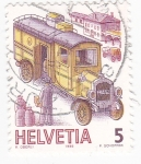 Stamps Switzerland -  Autocar antiguo