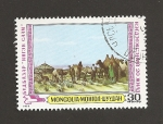 Stamps Mongolia -  Ordeñando camellos
