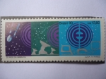 Stamps : America : Brazil :  25 años da Embratel