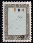Stamps : Europe : Poland :  1694 Bienal del cartel