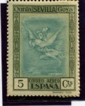 Stamps Spain -  Quinta de Goya en la Exposicion de Sevilla. Buen Viaje