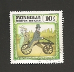 Sellos de Asia - Mongolia -  Bicicletas históricas