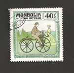 Stamps Mongolia -  Bicicletas históricas