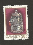 Stamps Mongolia -  Jarra de plata
