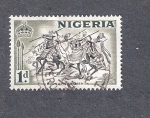 Sellos de Africa - Nigeria -  Jinetes Bornu