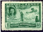 Stamps Spain -  Pro Union Iberoamericana. Lindbergh