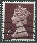 Stamps United Kingdom -  Reina Elizabeth 7P