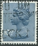 Stamps United Kingdom -  Reina Elizabeth 10 1/2P