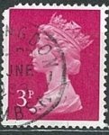 Sellos de Europa - Reino Unido -  Reina Elizabeth 3P rosa