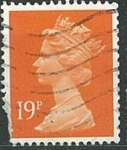 Stamps United Kingdom -  Reina Elizabeth 19P